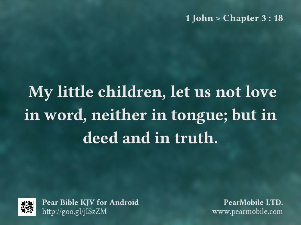 1 John, Chapter 3:18